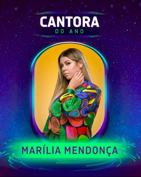 Marília Mendonça é a "Cantora do Ano" do Prêmio Multishow 2021 